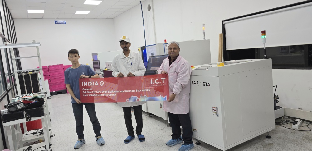 I.C.T SMT Line machine in India ICT SMT Line stroj u Indiji