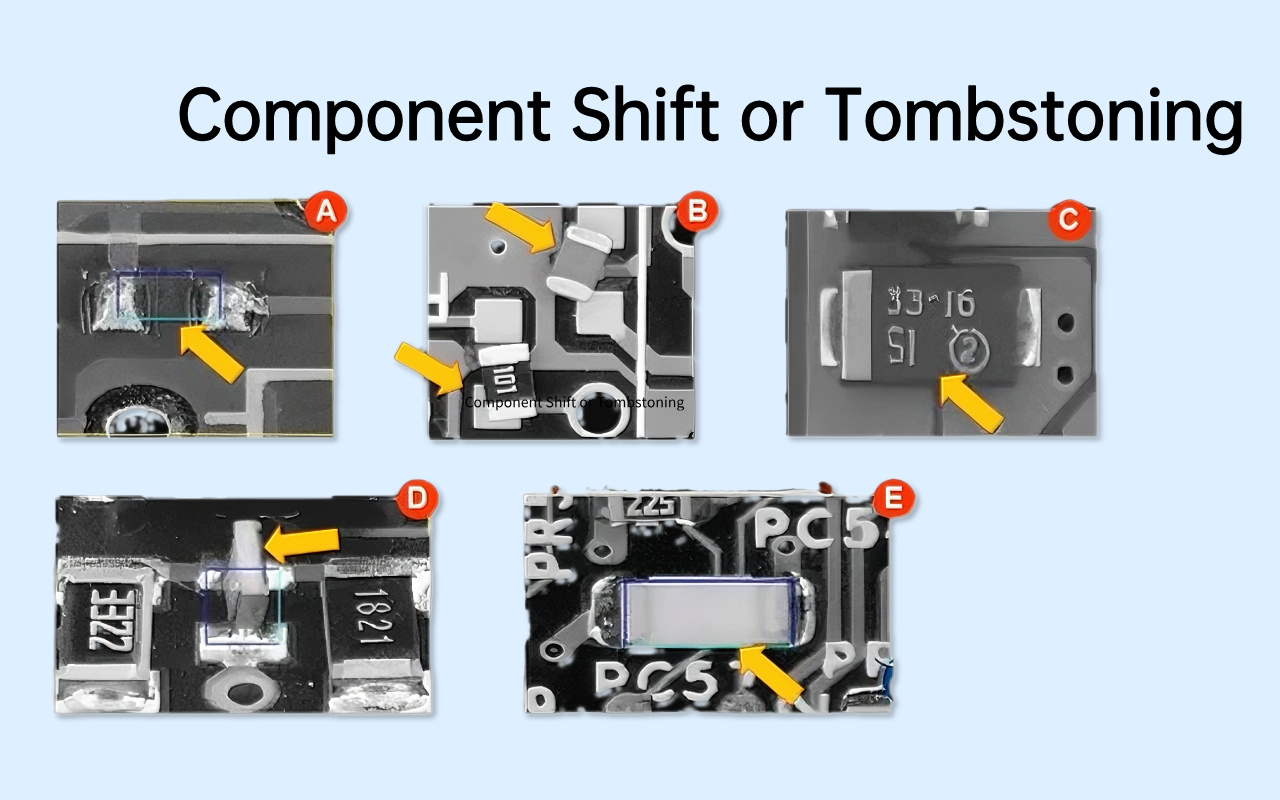 5. Defects AOI Excels At — Where X-ray Is Less Effective 5. Nedostaci u kojima je AOI najbolji — gdje je X-zraka manje učinkovita