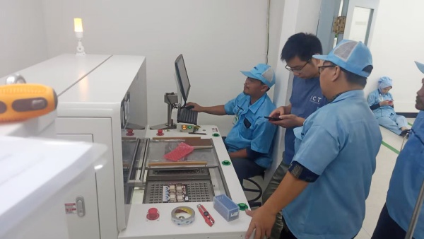 ICT tehnička podrška za PCBA stroj za usmjerivač u Indoneziji.