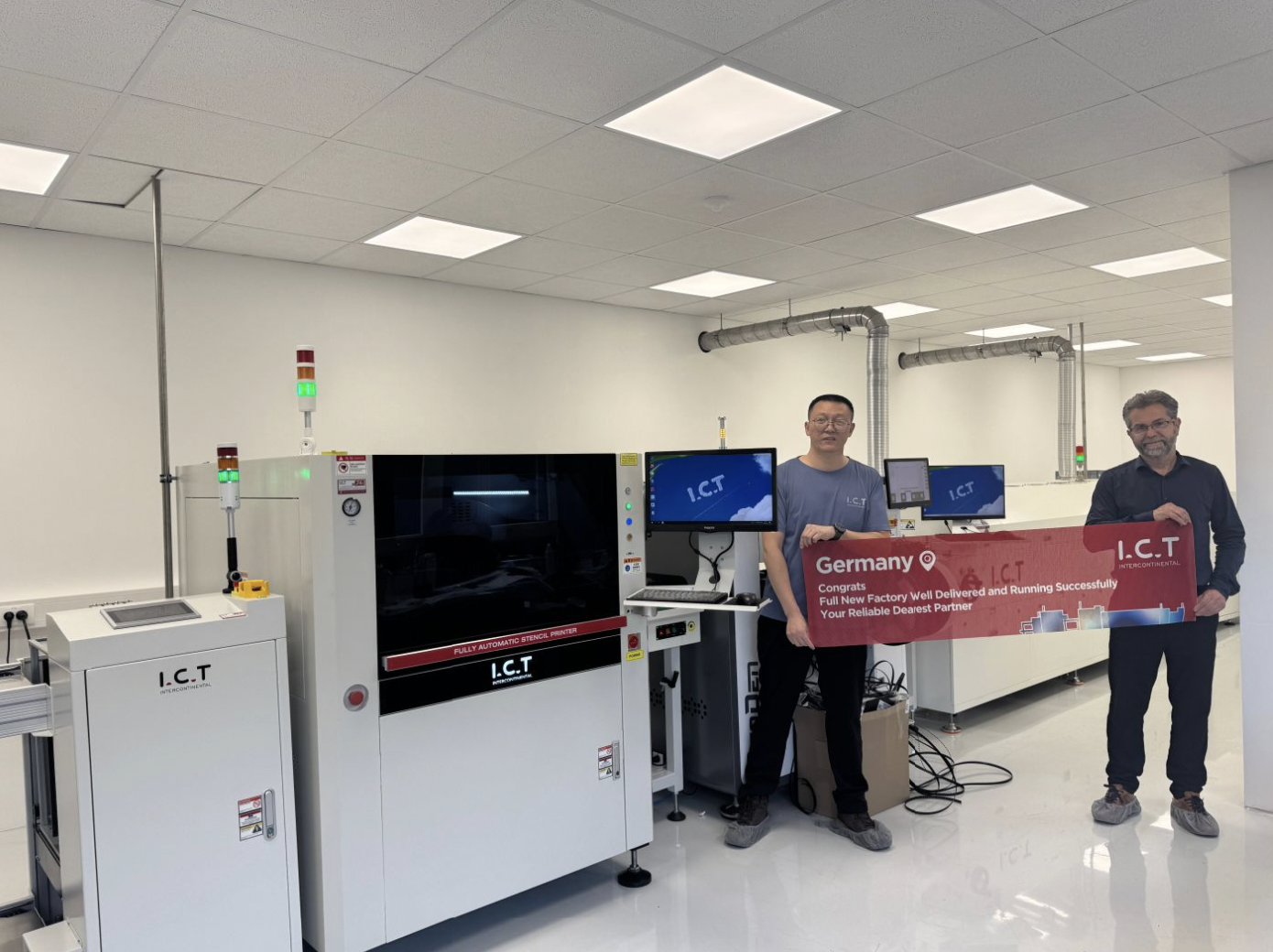 ICT SMT full Line uspješno je instaliran.png