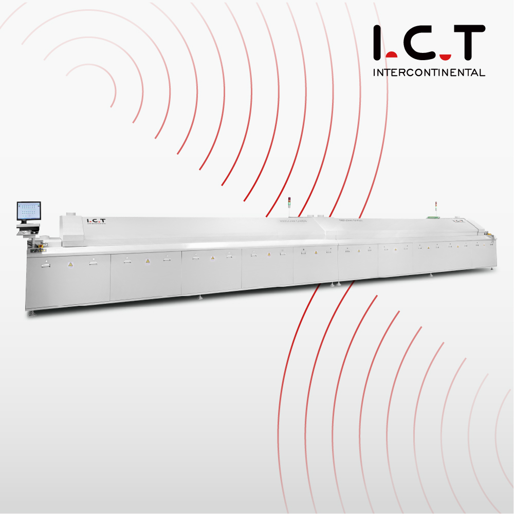 ICT Reflow Oven SMT stroj s PCB veličinom širine 450