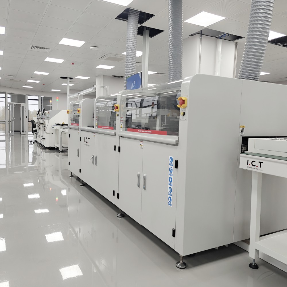 ICT-SS550 | Potpuno automatski mrežni stroj za lemljenje sa selektivnim valovima 