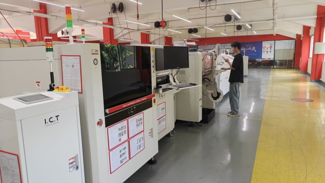 Inženjer provjerava funkcionalnost opreme u ICT sjedištu prije otpreme.