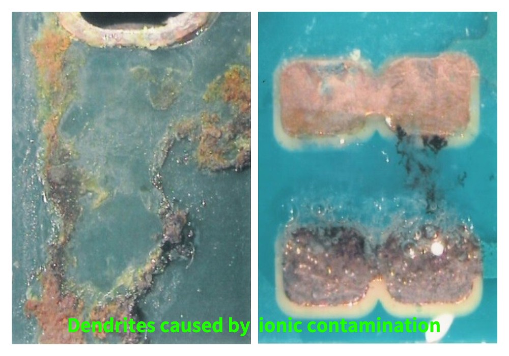 Dendriti uzrokovani ionskom kontaminacijom