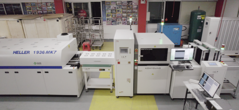 SMT linija s Heller Reflow pećnicom i Kohyoung Aoi