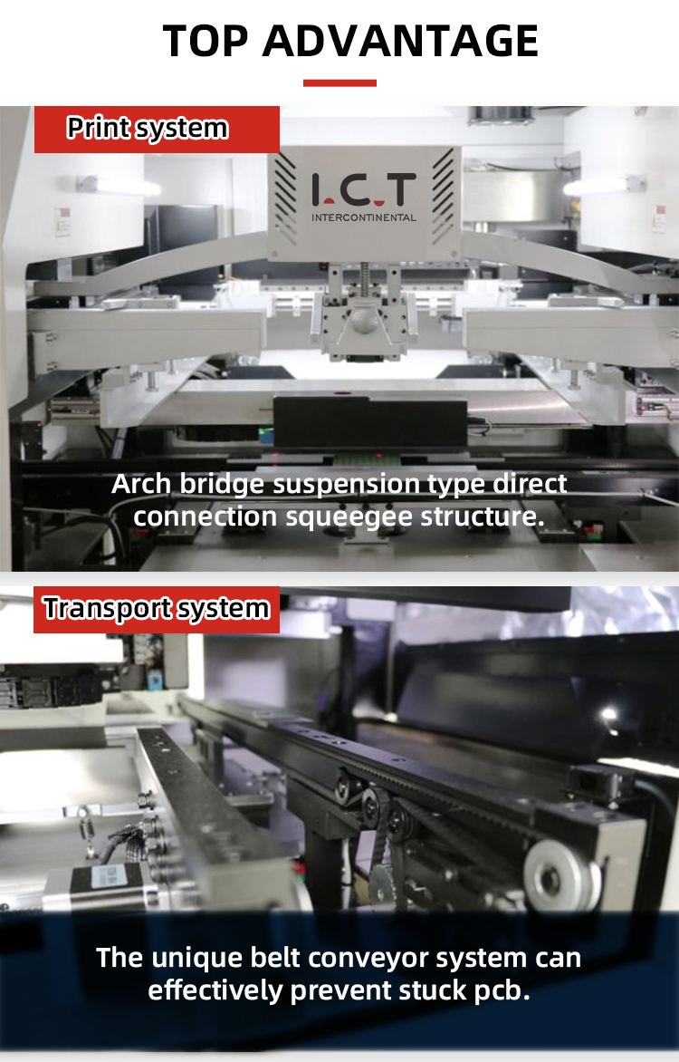 ICT-5134 |Mrežni automatski pisač paste za lemljenje Potpuno automatski SMT stroj za LED 