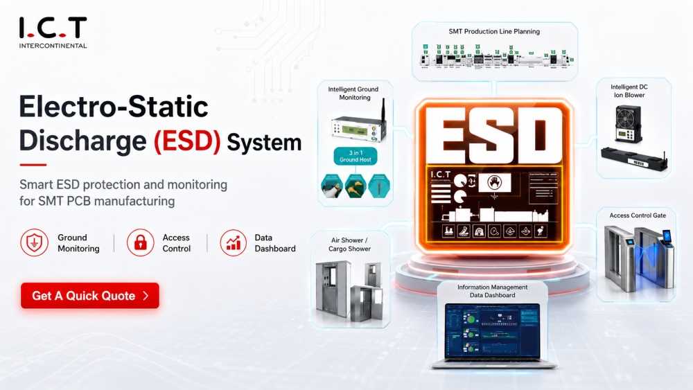 Electro-Static Discharge (ESD) System in SMT PCB Manufacturing Sustav elektrostatičkog pražnjenja (ESD) u SMT proizvodnji PCB