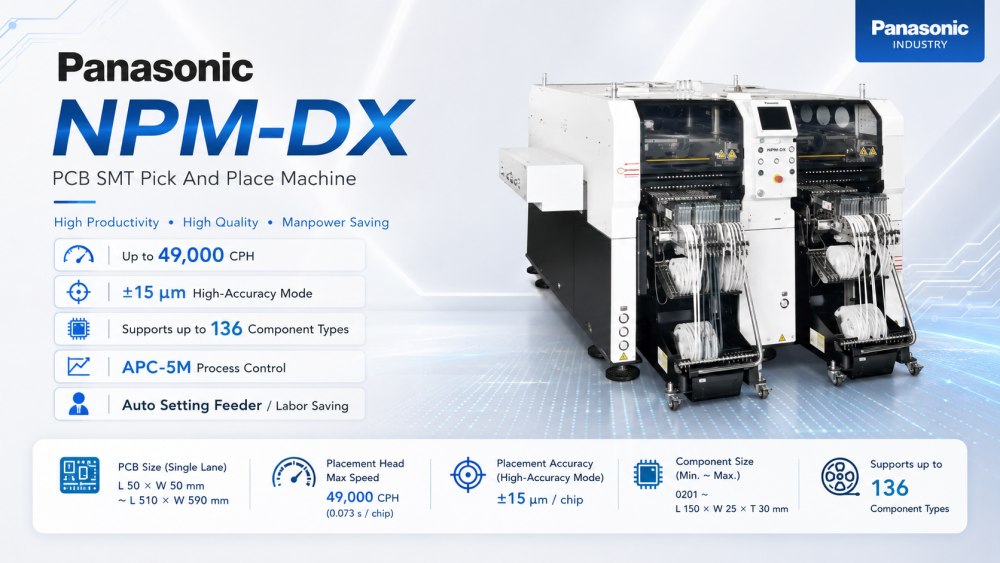 NPM-DX Panasonic PCB SMT STROJ I STRAŽITE